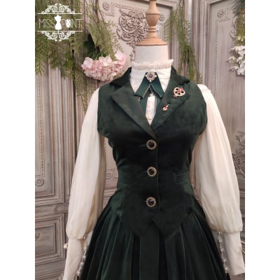 Miss Point Rose Doll Velvet Vest(Reservation/Full Payment Without Shipping)